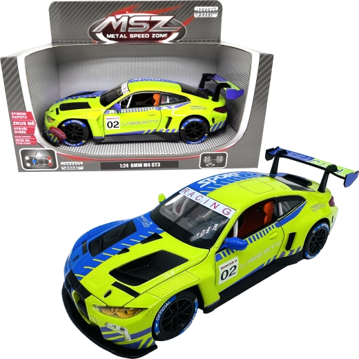 Metallmodell BMW M4 GT3 mit Licht und Sound