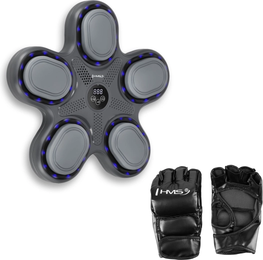 Elektronische Box-Zielscheibe HMS TB11 mit LED und Bluetooth, inklusive Handschuhen