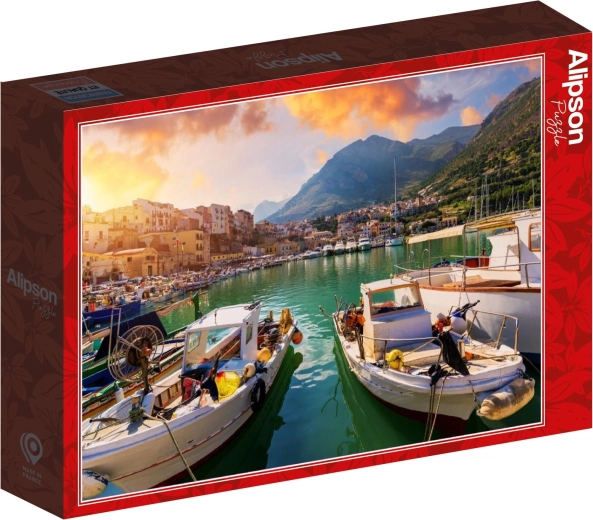 Alipson Puzzle Boote im sizilianischen Hafen, 1000 Teile