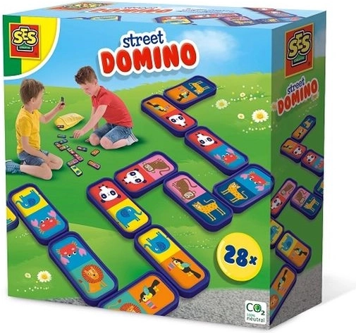 SES Outdoor-Domino mit Tieren (28 Teile)