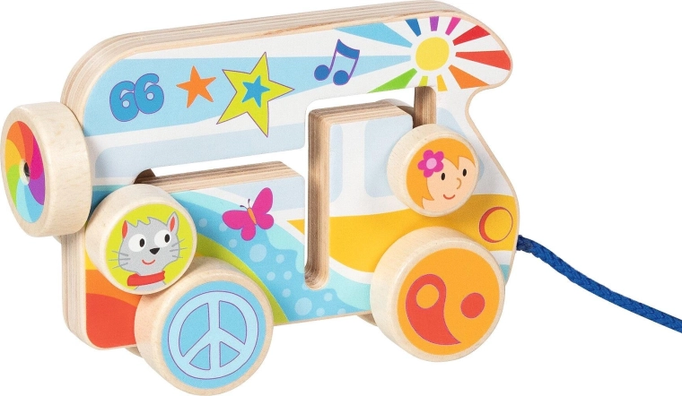 Zugfahrzeug aus Holz Camper Van – 1 Stück