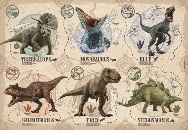 CLEMENTONI Puzzle Jurassic World 104 Teile