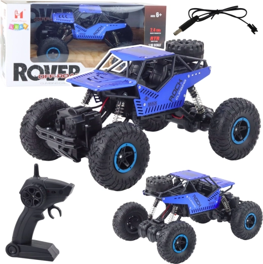 Geländewagen ferngesteuert RC 2,4 GHz 1:16 blau