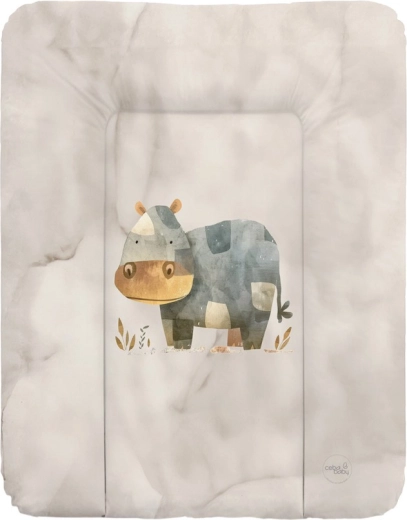 Ceba Baby weiche Wickelunterlage Basic Cosy Hippo 50 × 70 cm