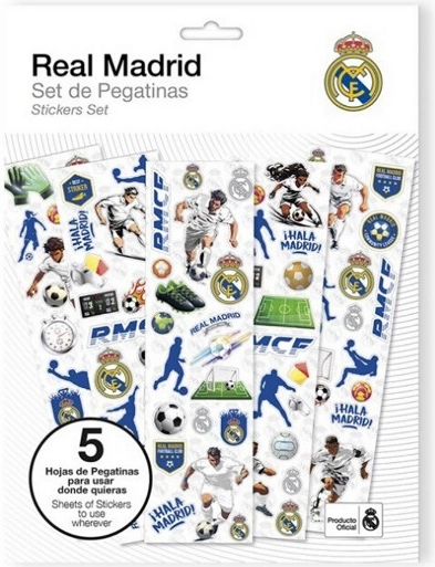 Aufkleber REAL MADRID – Set mit 92 Stück