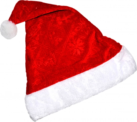 Weihnachtsmütze mit Bommel 28 × 40 cm