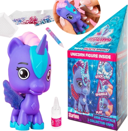 Crystalverse Crystalcorns Einhorn – kreatives Set mit Diamant-Verzierung