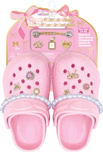 Kinder-Sandalen PERLA in Rosa mit dekorativen Accessoires (31–32, ca. 200 mm)