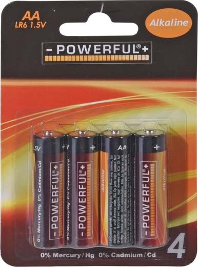 Alkaline Batterien AA 1,5 V, 4 Stk.