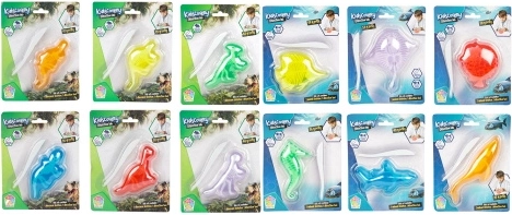Kleiner Schleim mit Dinosaurier- und Meerestier-Motiven