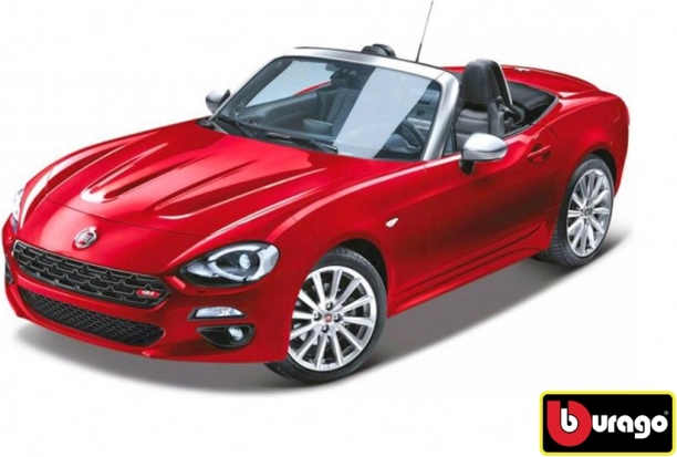 Bburago Fiat 124 Spider rot 1:24 Modell