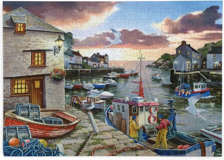 House of Puzzles Puzzle Hafenlichter, 250 große Teile