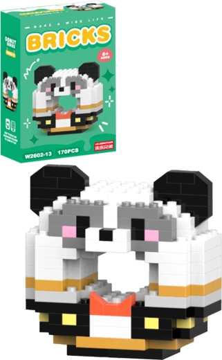 Bausatz Donut-Panda (170 Teile) - 1 Stück