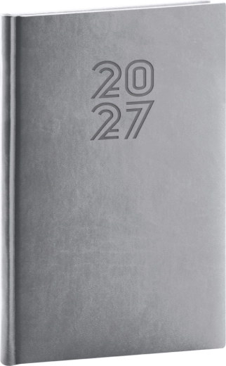 Notique Wochenkalender Aprint 2027 grau 15 × 21 cm