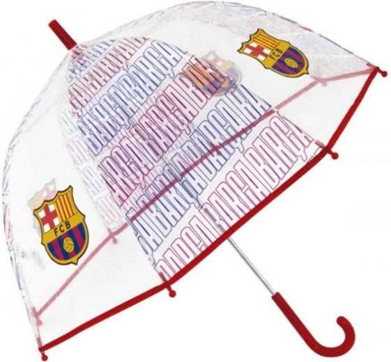 Transparenter Kinderregenschirm FC Barcelona