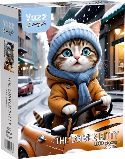 YAZZ Puzzle Katzenfahrer 1000 Teile