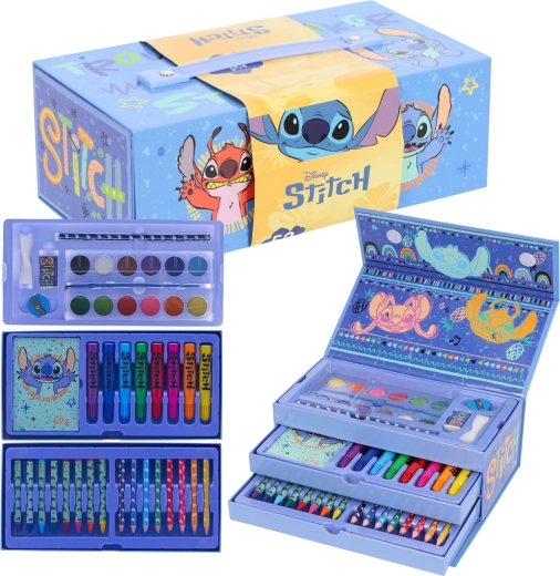 Zeichenkoffer mit Kreativset Lilo & Stitch