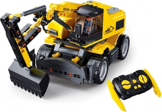 Sluban E7 Radbagger mit Fernsteuerung