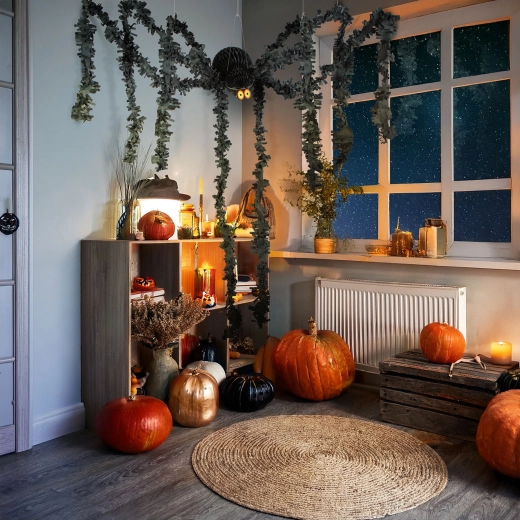 Halloween-Dekoration schwarzer Papierspinne