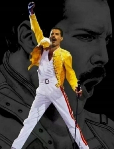 Norimpex Malen nach Zahlen – Pose von Freddie Mercury 40 × 50 cm