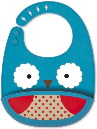 Skip Hop Zoo Silikon-Lätzchen für Kinder ab 6 M+