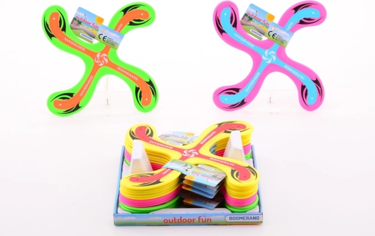 Bumerang in Neonfarben