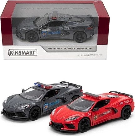 Modell Chevrolet Corvette 2021 Polizei/Feuerwehr - 1 Stück