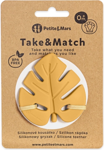 Petite&Mars Silikon-Beißring Take&Match intense ochre