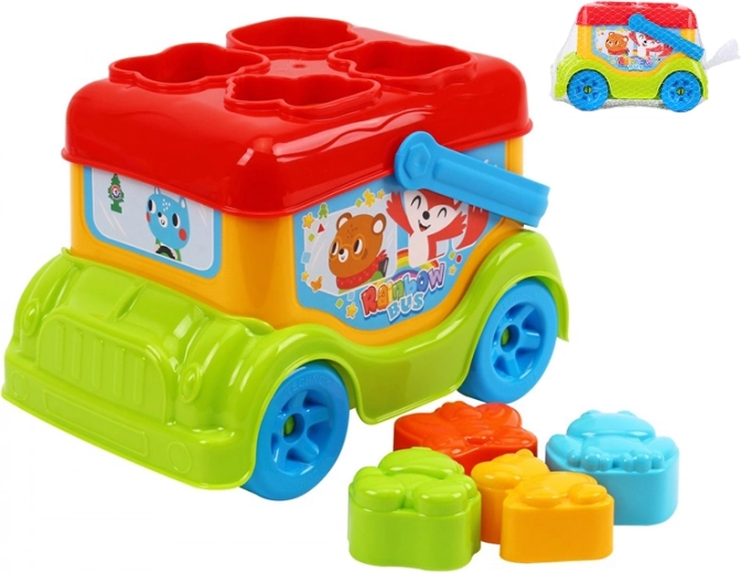 Steckbus mit Tieren für Kinder ab 12 Monaten