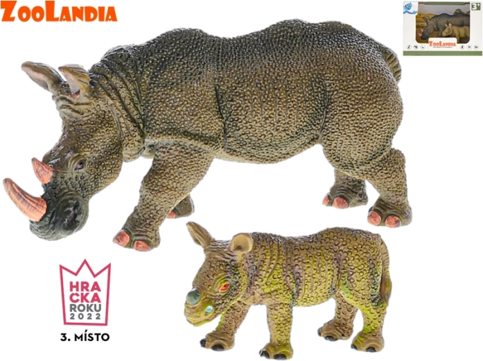 Zoolandia Nashorn mit Jungtier – Figurenset