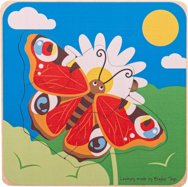 Bigjigs Toys Einlegepuzzle Lebenszyklen – Schmetterling