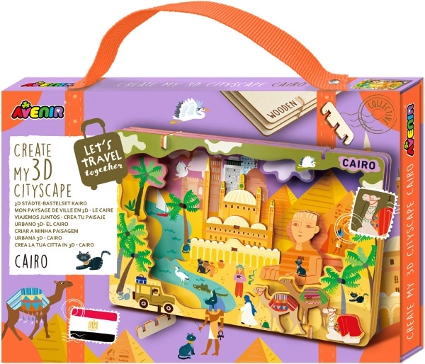 Holz-3D-Puzzle Stadtpanorama Kairo AVENIR