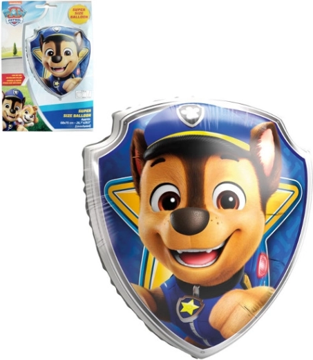 Folienballon Schild CHASE – PAW PATROL 68 × 75 cm