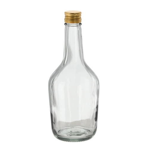 Glasflasche für Cognac 500 ml mit Schraubverschluss, 8 Stk.