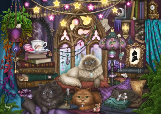 Puzzle Katzen und Sofa 1000 Teile