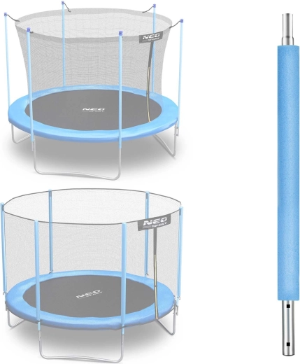 Neo-Sport unterer Pfosten für Trampolin 183 cm (6 ft) für Außen- und Innennetz, blau – 1 Stück