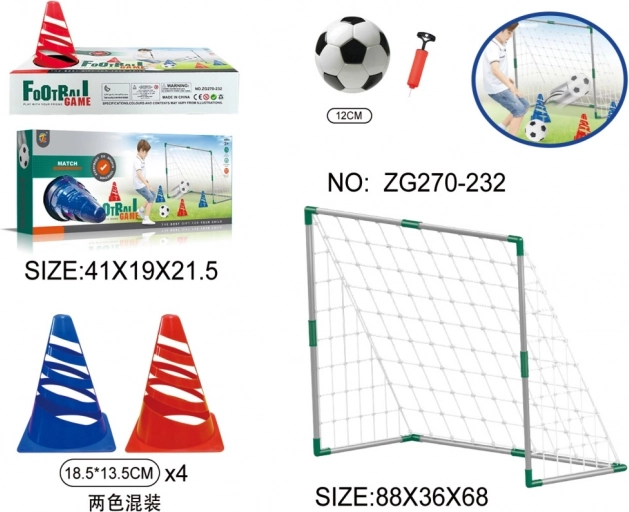Kinder-Fußballset mit Tor, Ball und Pumpe