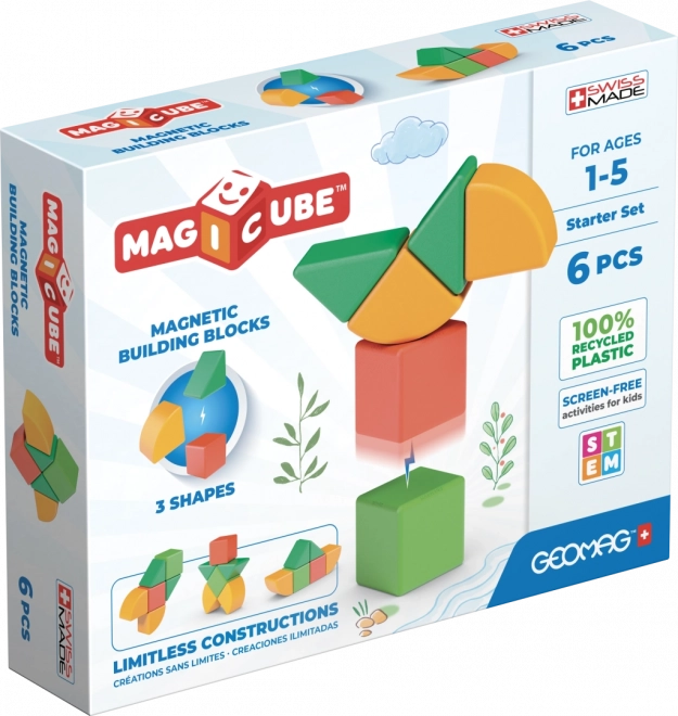 Geomag Magicube Shapes – magnetische Bausteine für die Kleinsten, 6 Teile