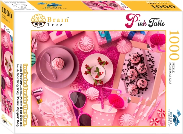 Puzzle Brain Tree Rosa gedeckt