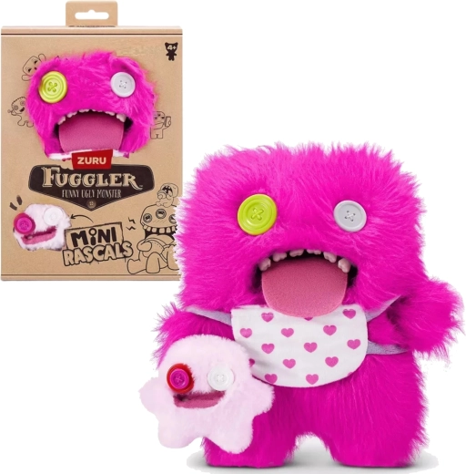 Plüschtier-Set Fuggler Mini Rascals Oogah Boogah + Baby Fugg – 1 Stück