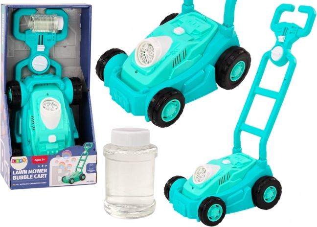 Seifenblasen-Rasenmäher mit Griff Grün