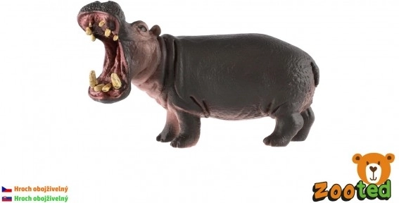 Nashorn Flusspferd Plastikfigur 11 cm
