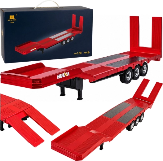 Tiefbettauflieger für Huina Scania 770S (1:18) – rot