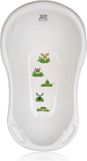 Babybadewanne 84 cm JUNGLE – weiß