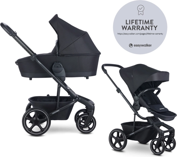 EASYWALKER Kombikinderwagen Harvey⁵ 2v1 LITE RWS – Midnight Black