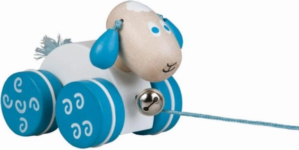 Holz-Ziehschaf mit Glöckchen – EKO-Verpackung