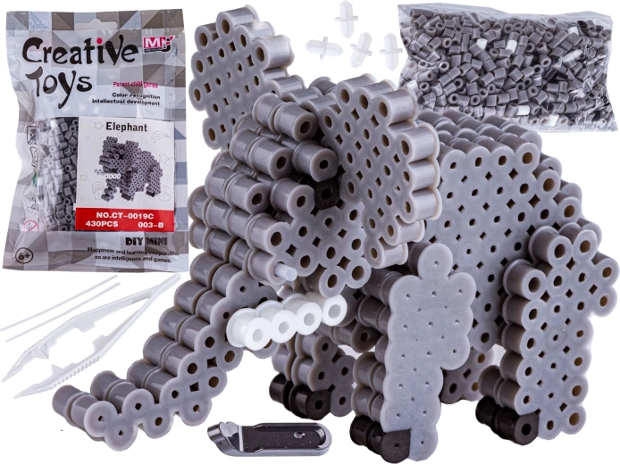 Bügelperlen 3D Elefant im Beutel