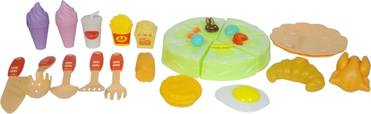 Kinder-Küchenset mit Lebensmitteln und Zubehör