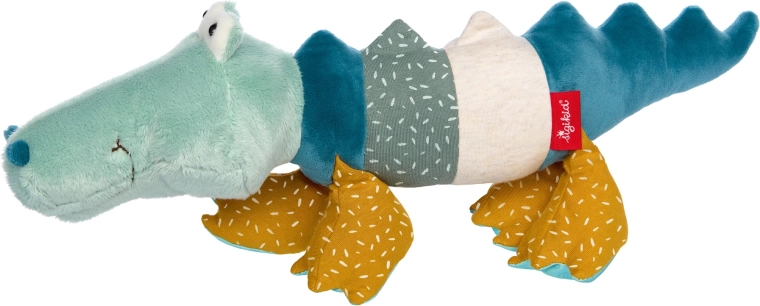 Sigikid erstes Patchwork-Plüschkrokodil 43 cm