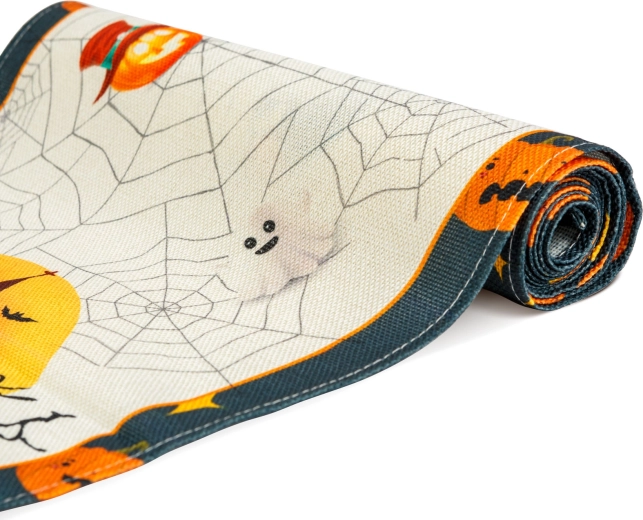 Halloween-Tischläufer mit Motiven 184 × 33 cm